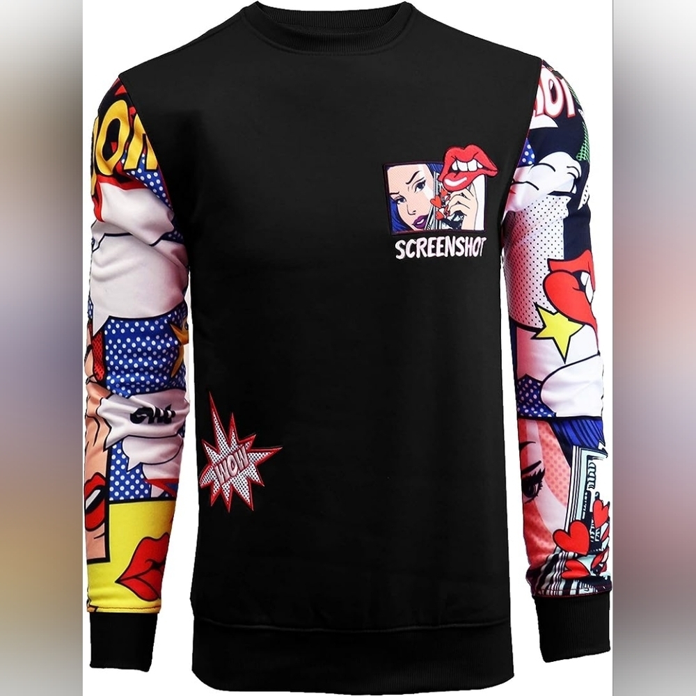 New Mens Live Graffiti Artist Fleece Sweater Multiple Sizes - Picture 1 of 4
